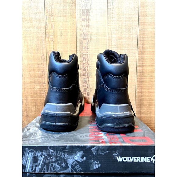 Wolverine Raider Durashck Soft Toe Men\'s Work Boot WIDE US 10EW Black Leather